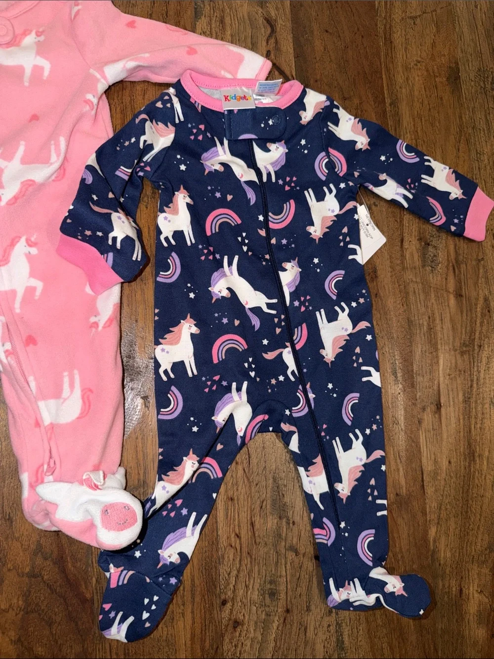 Kidgets 0-3 Month Baby Girl One-Piece Pajamas & Rompers NWT